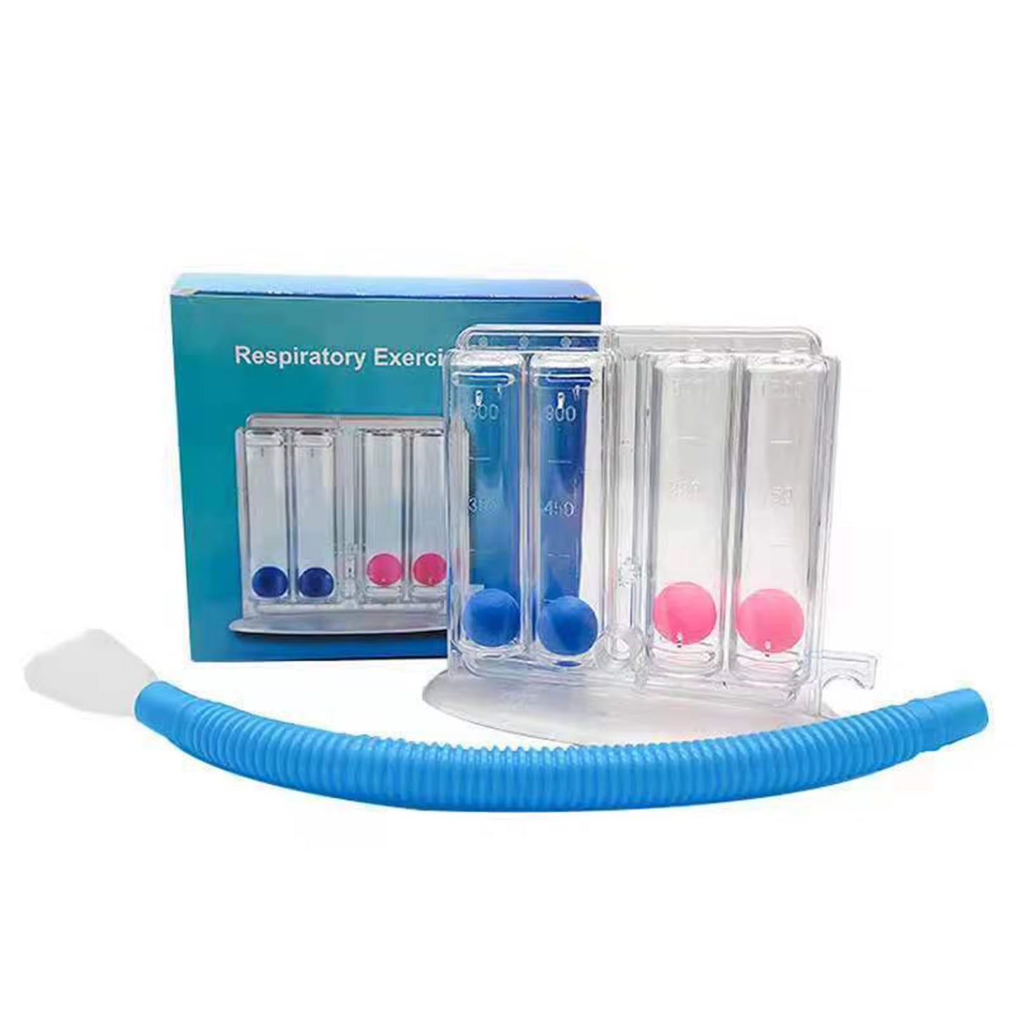 3/4 Balls Breathing Trainer Lung Function Improvement Trainer Respiratory Spirometry Breath Exerciser Measurement Tools