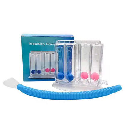 3/4 Balls Breathing Trainer Lung Function Improvement Trainer Respiratory Spirometry Breath Exerciser Measurement Tools